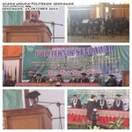 SELAMAT DAN SUKSES WISUDAWAN WISUDAWATI POLTEK SENDAWAR (29 OKTOBER 2015)